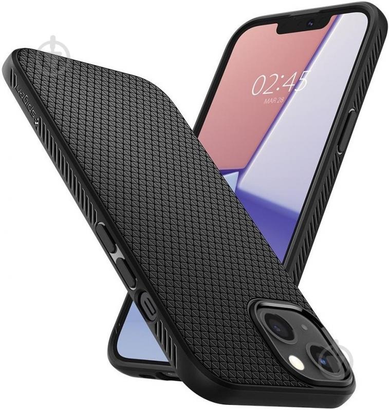 Чехол Spigen Liquid Air для Apple iPhone 13 (ACS03519) matt black - фото 4