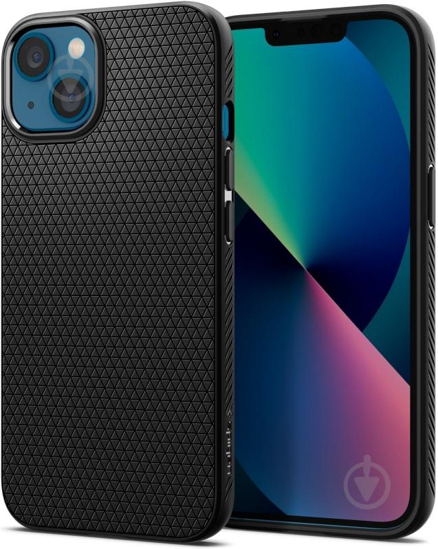 Чехол Spigen Liquid Air для Apple iPhone 13 (ACS03519) matt black - фото 5