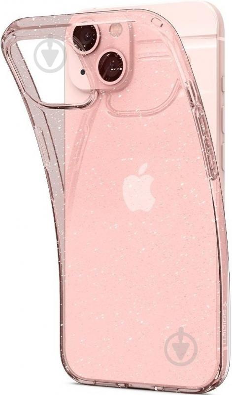 Чехол Spigen Liquid Crystal Glitter для Apple iPhone 13 (ACS03517) rose quartz - фото 4