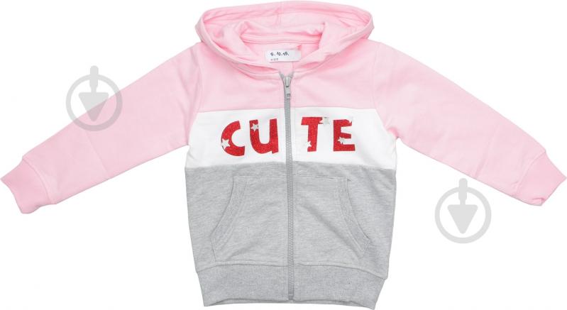 Світшот для дівчинки 5.10.15. 3F3904 р.128 рожевий - фото 2