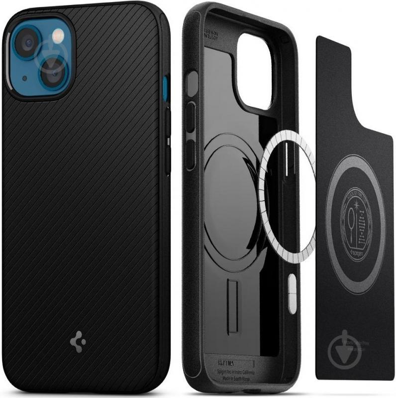 Чехол Spigen Mag Armor для Apple iPhone 13 (ACS03546) matt black - фото 1