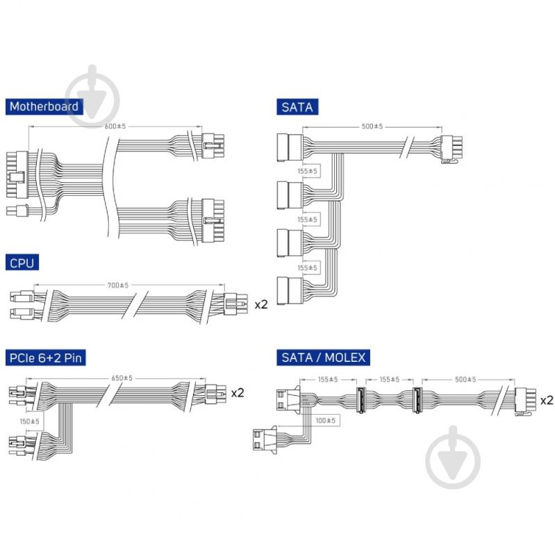 Блок живлення FSP VITA-650GM 650 Вт - фото 6 Блок живлення FSP VITA-650GM 650 Вт - фото 6