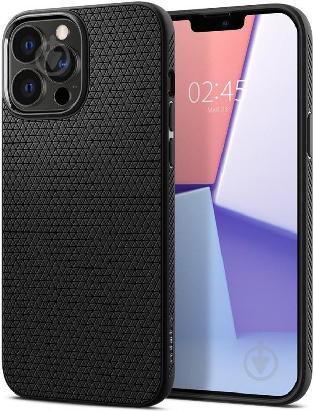 Чехол Spigen Liquid Air для Apple iPhone 13 Pro (ACS03258) matt black - фото 2