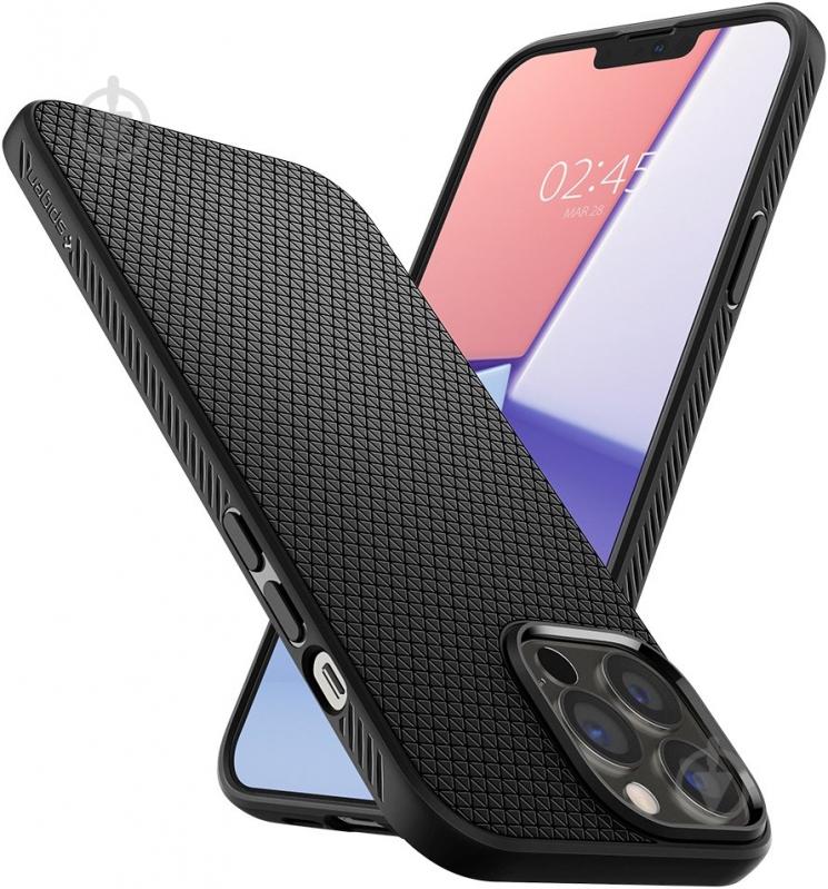 Чехол Spigen Liquid Air для Apple iPhone 13 Pro (ACS03258) matt black - фото 5