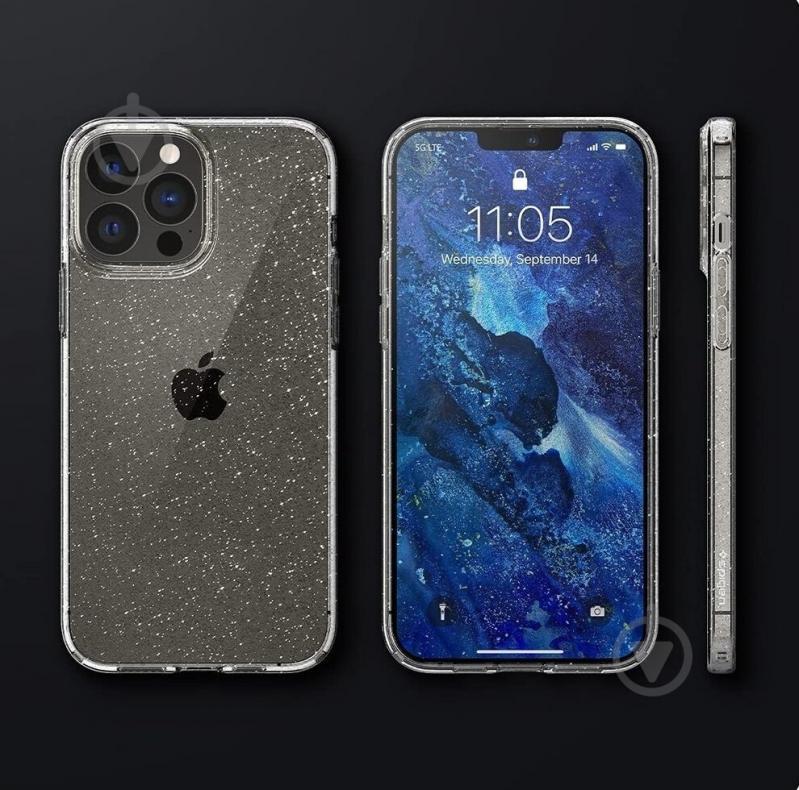 Чохол Spigen Liquid Crystal Glitter для Apple iPhone 13 Pro (ACS03255) crystal quartz - фото 8