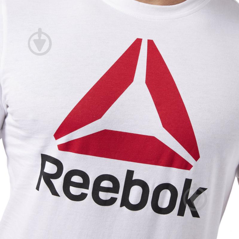 Футболка Reebok QQR- Reebok Stacked CW5367 р.2XL білий - фото 3