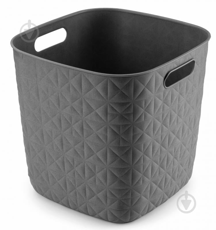 Кошик для зберігання Curver темно-сірий Softex 15 л 269x279x279 мм - фото 1
