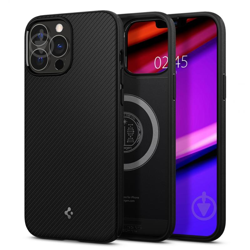 Чехол Spigen Mag Armor для Apple iPhone 13 Pro (ACS03281) matt black - фото 4