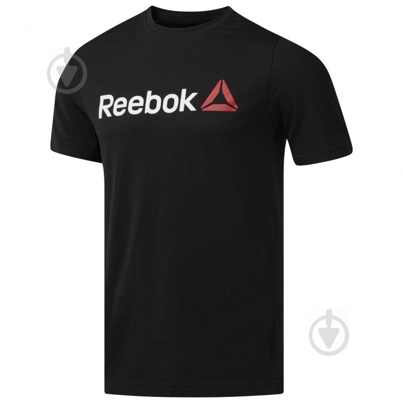 Футболка Reebok QQR- Reebok Linear Read CW5376 р.M черный - фото 1