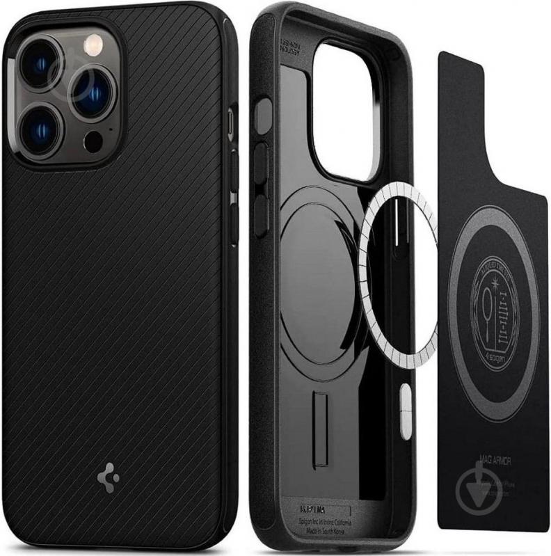 Чехол Spigen Core Armor Mag для Apple iPhone 13 Pro Max (ACS03238) matt black - фото 5