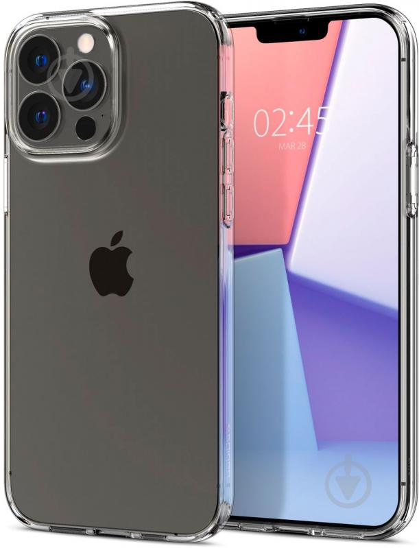 Чехол Spigen Crystal Flex для Apple iPhone 13 Pro Max (ACS03239) crystal clear - фото 3 Чехол Spigen Crystal Flex для Apple iPhone 13 Pro Max (ACS03239) crystal clear - фото 3