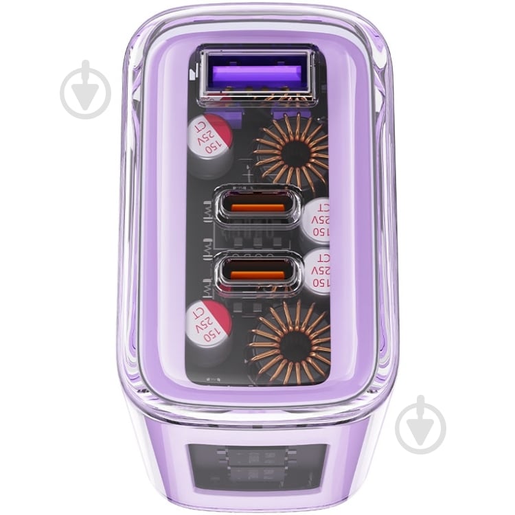 Зарядное устройство Acefast 3xUSB (2xUSB-C+USB-A) 65 Вт Gan A45 - фото 3 Зарядное устройство Acefast 3xUSB (2xUSB-C+USB-A) 65 Вт Gan A45 - фото 3