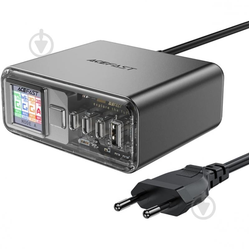 Зарядное устройство Acefast 4xUSB (3xUSB-C + USB-A) 218 Вт GaN Z4 - фото 1 Зарядное устройство Acefast 4xUSB (3xUSB-C + USB-A) 218 Вт GaN Z4 - фото 1