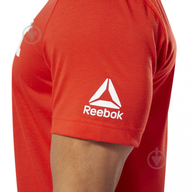 Футболка Reebok RC FEF TEE- SPEEDWICK DT2773 S червоний - фото 4