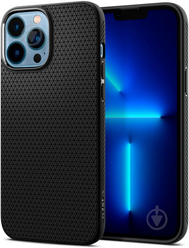Чехол Spigen Liquid Air для Apple iPhone 13 Pro Max (ACS03201) matt black - фото 3