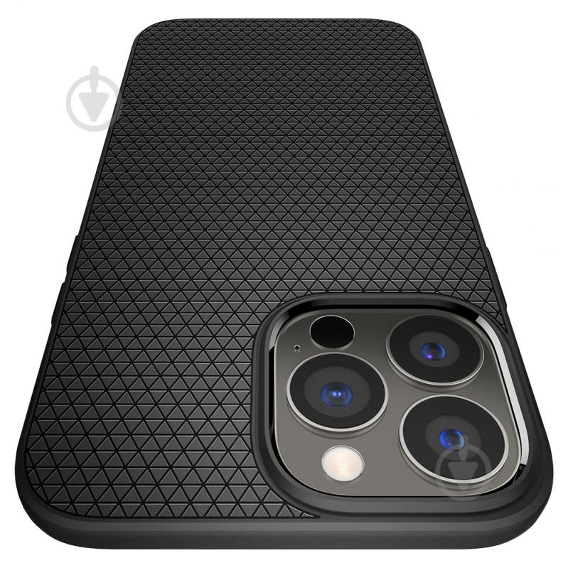 Чехол Spigen Liquid Air для Apple iPhone 13 Pro Max (ACS03201) matt black - фото 8