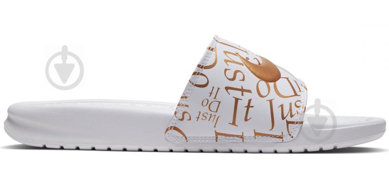 Шльопанці Nike BENASSI JDI PRINT 618919-116 р.36,5 білий - фото 2