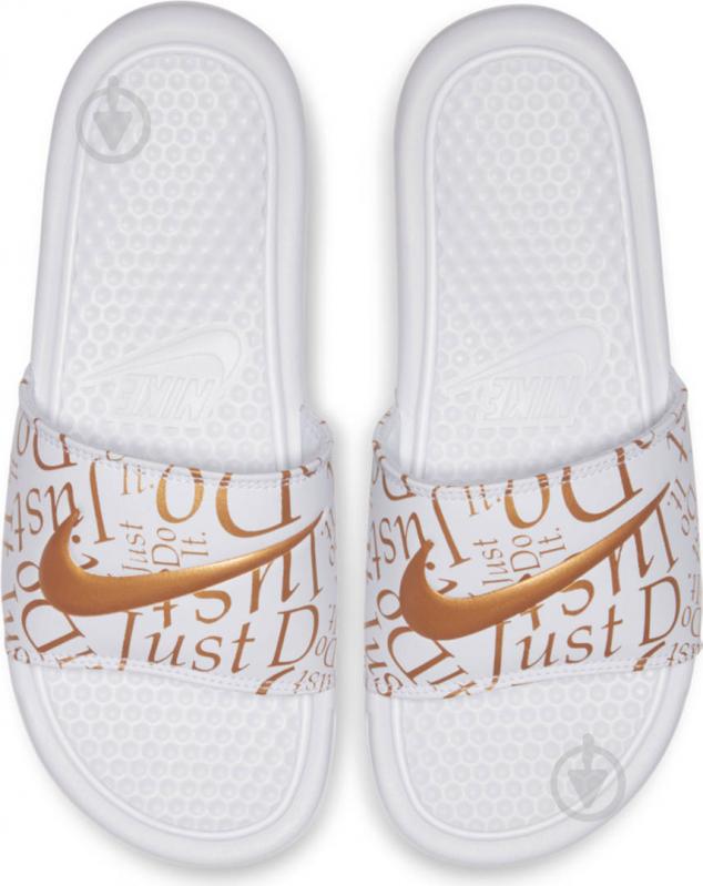 Шльопанці Nike BENASSI JDI PRINT 618919-116 р.36,5 білий - фото 3