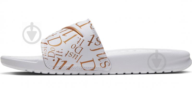 Шльопанці Nike BENASSI JDI PRINT 618919-116 р.36,5 білий - фото 4