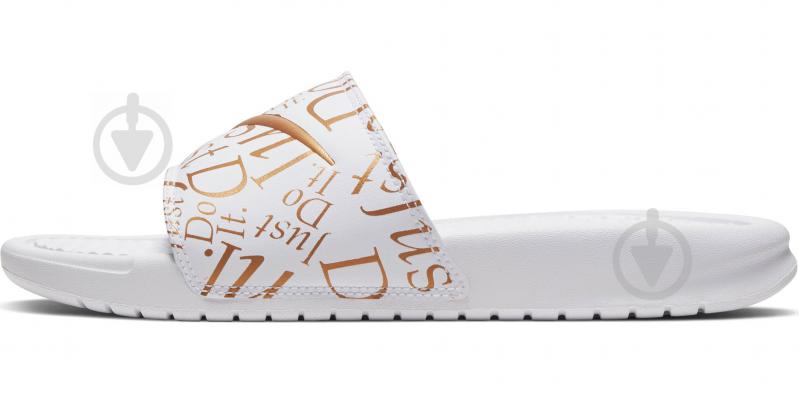 Шльопанці Nike BENASSI JDI PRINT 618919-116 р.36,5 білий - фото 5