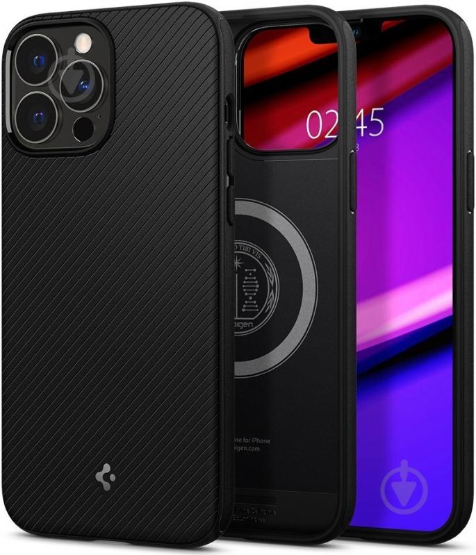 Чехол Spigen Mag Armor для Apple iPhone 13 Pro Max (ACS03226) matt black - фото 4