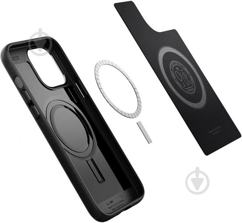 Чехол Spigen Mag Armor для Apple iPhone 13 Pro Max (ACS03226) matt black - фото 9