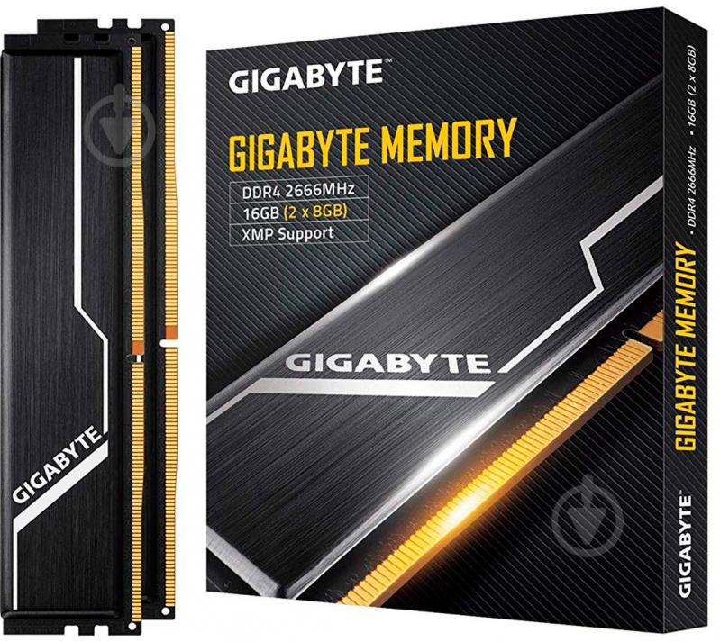 Оперативная память Gigabyte DDR4 SDRAM 16 GB (2x8GB) 2666 MHz (GP-GR26C16S8K2HU416) - фото 4