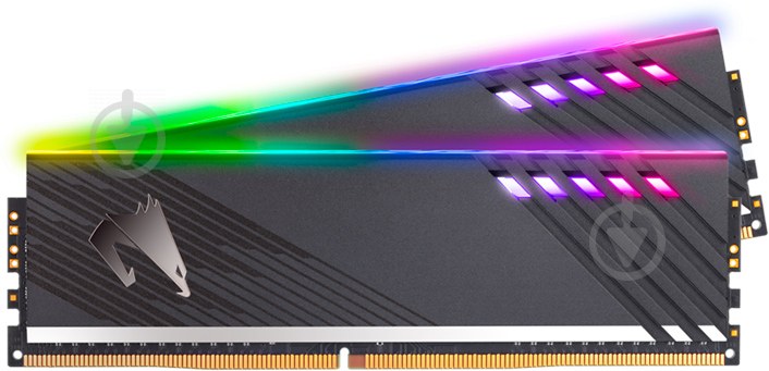 Оперативная память Gigabyte DDR4 SDRAM 16 GB (2x8GB) 3600 MHz (GP-AR36C18S8K2HU416R) AORUS RGB - фото 1