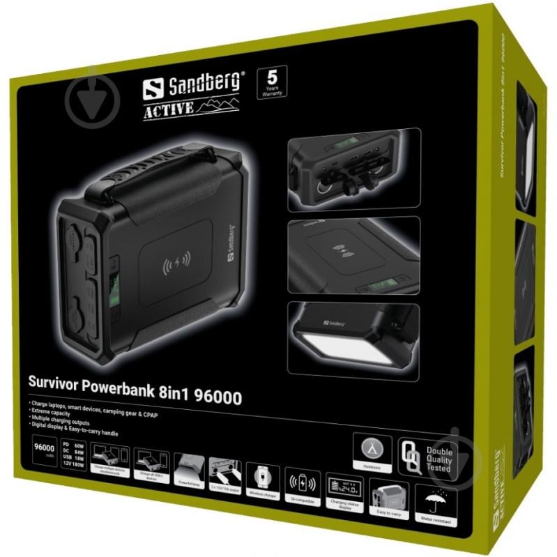 Повербанк Sandberg 96000 mAh black (420-78) - фото 6