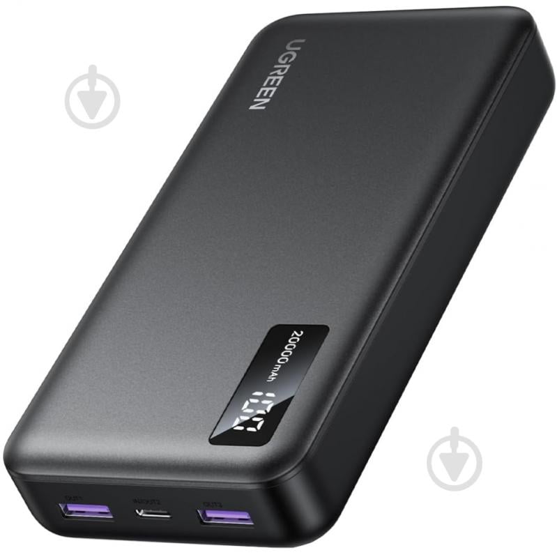 Повербанк UGREEN PB312 20000 mAh black (25683) - фото 1 Повербанк UGREEN PB312 20000 mAh black (25683) - фото 1