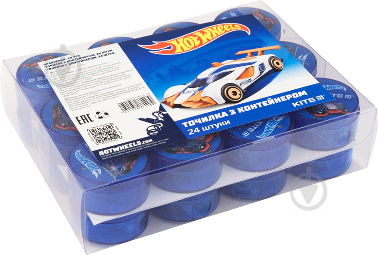 Чинка з контейнером кругла Hot Wheels HW19-116 KITE - фото 2