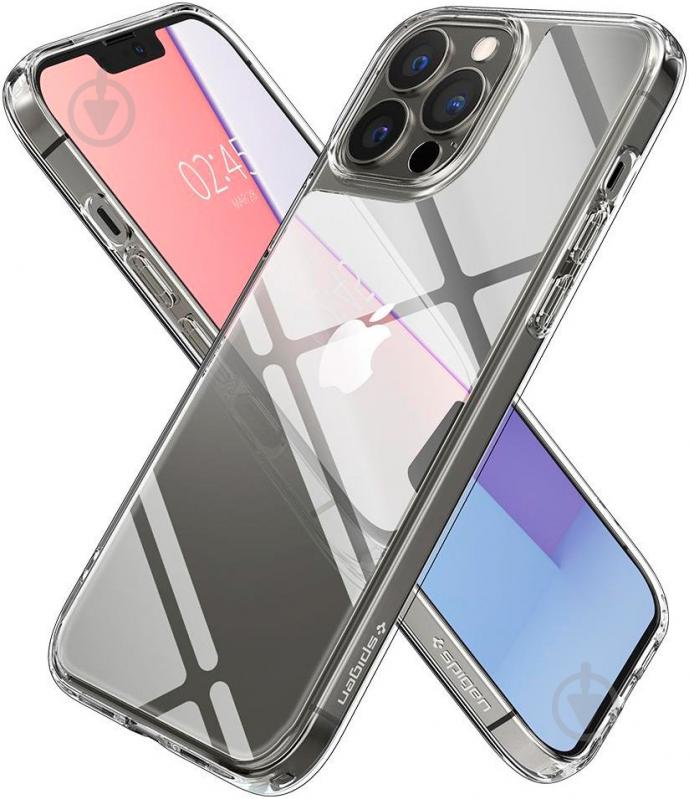 Чехол Spigen Quartz Hybrid для Apple iPhone 13 Pro (ACS03271) crystal clear - фото 8