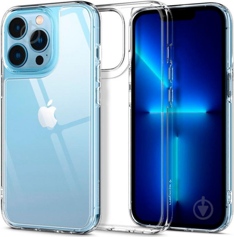 Чехол Spigen Quartz Hybrid для Apple iPhone 13 Pro (ACS03271) crystal clear - фото 7