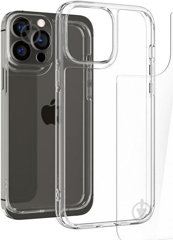 Чехол Spigen Quartz Hybrid для Apple iPhone 13 Pro (ACS03271) crystal clear - фото 6
