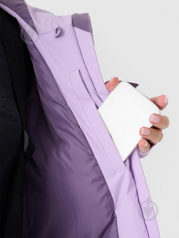 Куртка женская зимняя 4F TECHNICAL JACKET F593 4FWAW24TTJAF593-52S р.2XL фиолетовая - фото 13