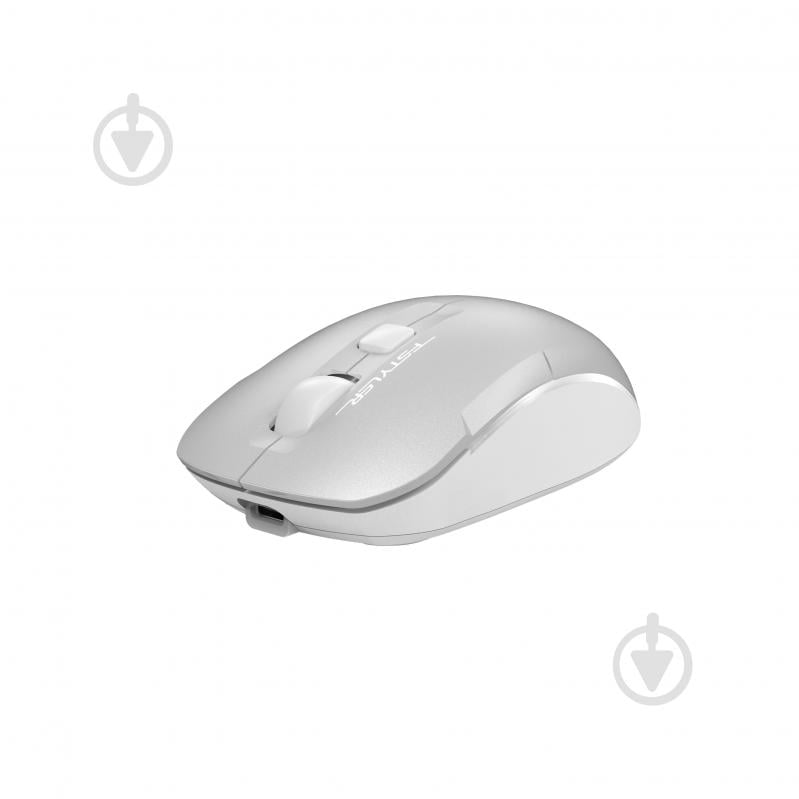 Мышка беспроводная A4Tech silver (FB26CS Air2 (Icy White)) - фото 2