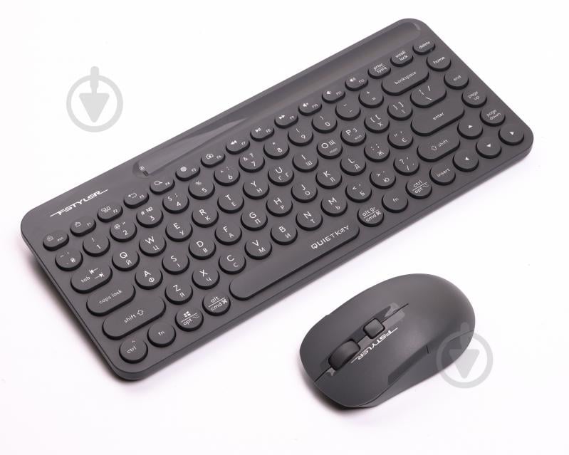 Комплект клавіатура та миша A4Tech (FG3200 Air2 (Grey)) grey - фото 2