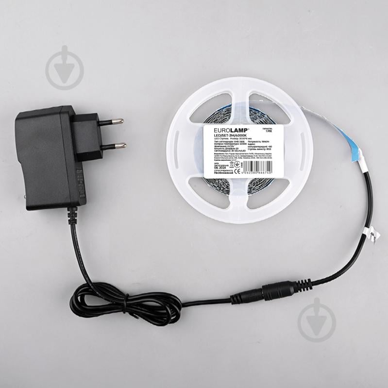 Стрічка світлодіодна Eurolamp 18 Вт IP20 білий LED/SET-3M/4000K - фото 2