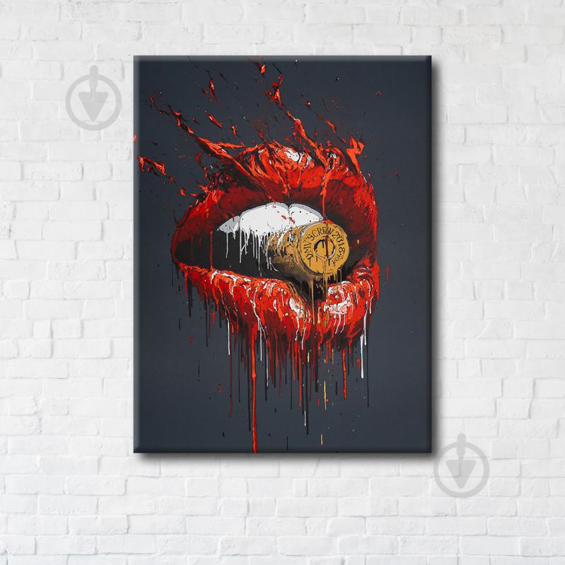 Постер Bullet in the lips 90x120 см Brushme - фото 1