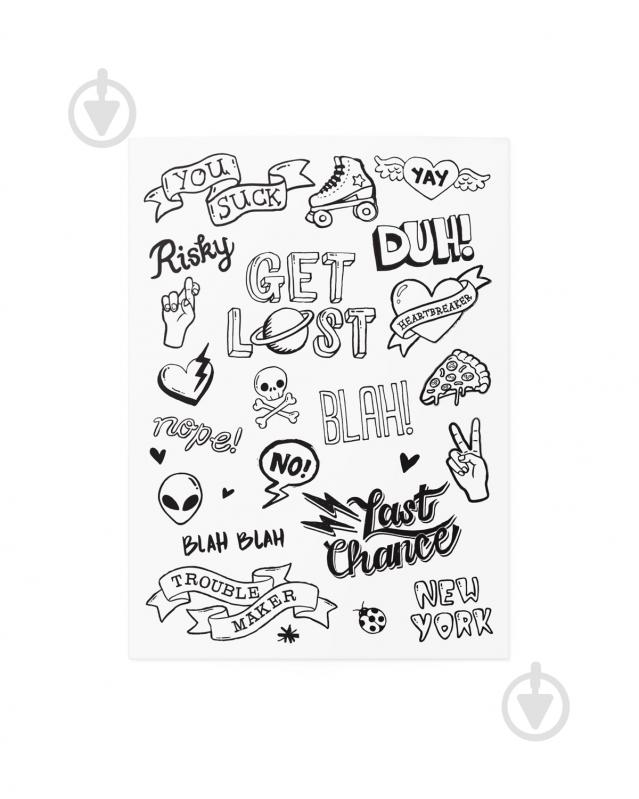 Тату временное TATTon.me Cool School mix - фото 2