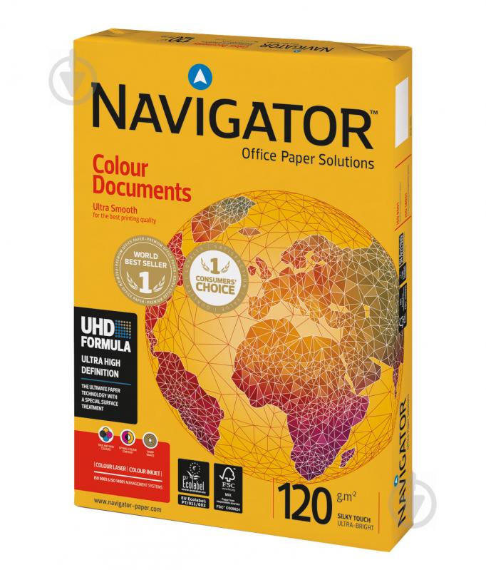 Папір офісний Navigator A4 120 г/м білий 250 аркушів - фото 1