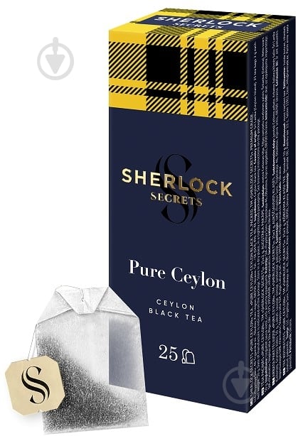 Чай чорний Sherlock Secrets Pure ceylon 25 шт. 50 г - фото 1 Чай чорний Sherlock Secrets Pure ceylon 25 шт. 50 г - фото 1