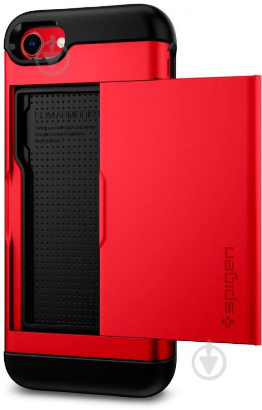 Чохол Spigen Slim Armor CS для Apple iPhone SE / Apple iPhone 7 / Apple iPhone 8 (042CS21725) red - фото 3