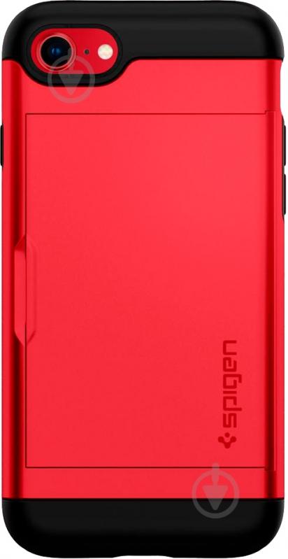 Чохол Spigen Slim Armor CS для Apple iPhone SE / Apple iPhone 7 / Apple iPhone 8 (042CS21725) red - фото 1