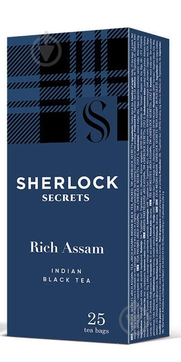 Чай чорний Sherlock Secrets Rich assam 25 шт. 50 г - фото 1