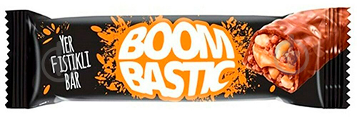 Батончик Boombastic 45 г (с арахисом, карамелью и хрустящим рисом в молочном шоколаде) - фото 1