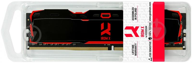 Оперативная память Goodram DDR4 SDRAM 8 GB (1x8GB) 2666 MHz (IR-X2666D464L16S/8G) IRDM X Black - фото 4