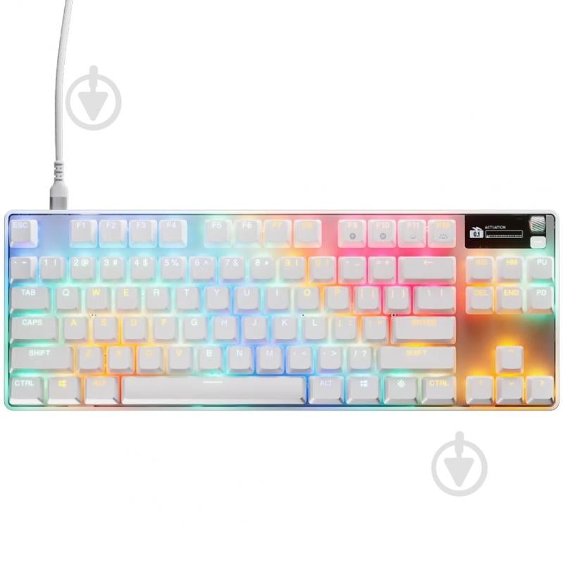 ᐉ Клавіатура ігрова SteelSeries Apex Pro TKL Gen 3 (64898) white