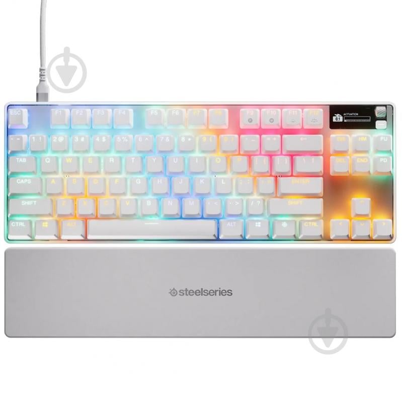 Клавиатура игровая SteelSeries Apex Pro TKL Gen 3 (64898) white - фото 6