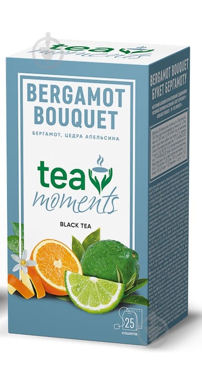 Чай черный Tea Moments Bergamot bouquet 25 шт. 45 г - фото 1